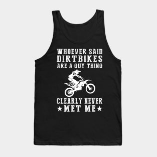 Dirt Diva - Breaking Boundaries with a Witty Twist! Tank Top